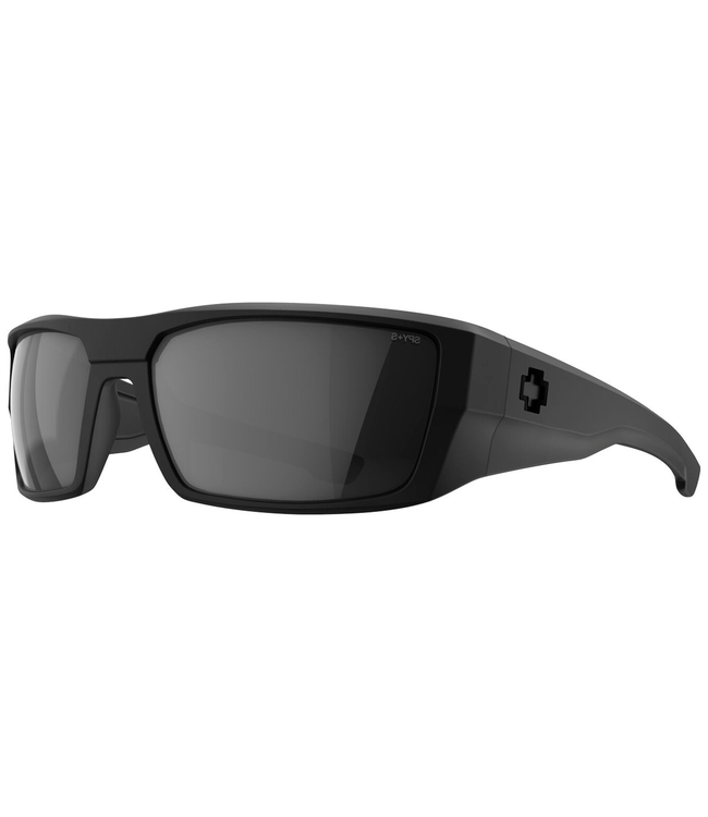 SPY DIRK ANSI MATTE BLACK SUNGLASSES w/HAPPY GRAY PHOTOCHROMIC