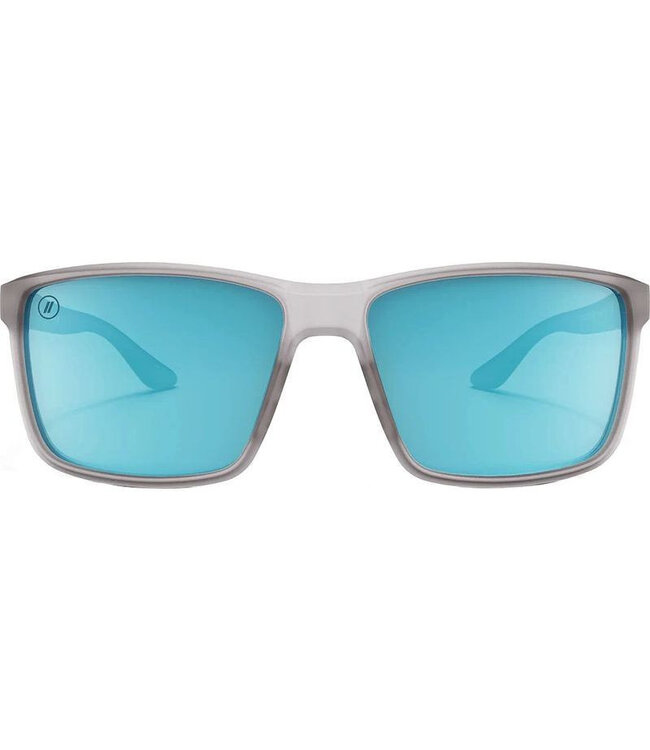 BLENDERS MESA CROSSING ALASKA SUNGLASSES MATTE GREY w/ BLUE POLAR LENS