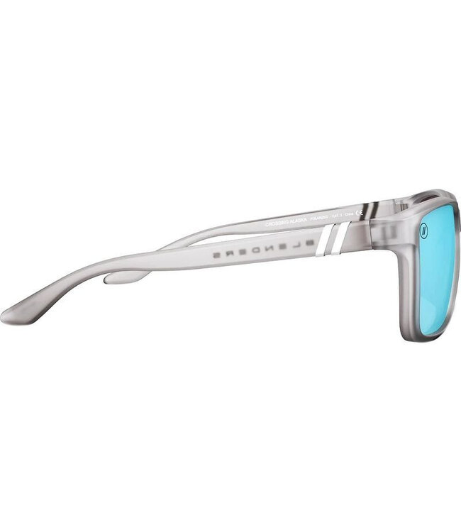 BLENDERS MESA CROSSING ALASKA SUNGLASSES MATTE GREY w/ BLUE POLAR LENS