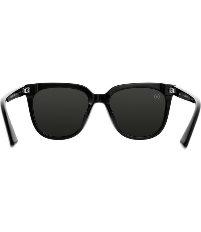 BLENDERS GROVE MIDNIGHT DRAMA SUNGLASSES GLOSS BLACK w/ SMOKE POLAR LENS