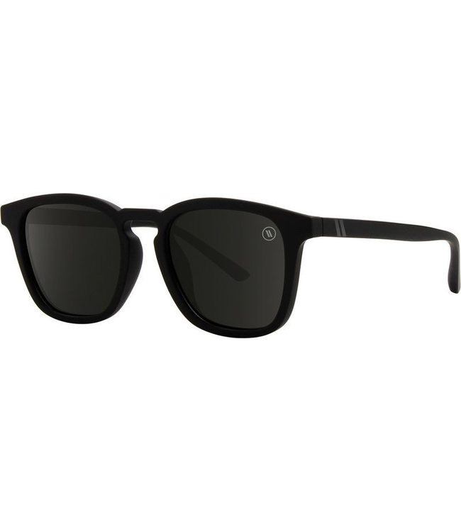 BLENDERS SYDNEY SOUL SINGER SUNGLASSES MATTE BLACK w/ SMOKE POLAR LENS