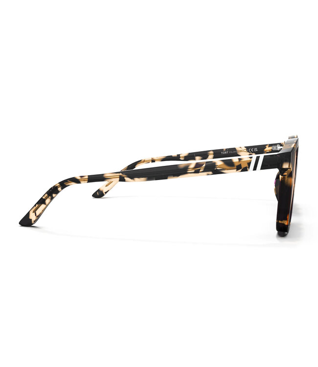 BLENDERS SYDNEY TORT SUNGLASSES CRYS TAN TORT w/ AMBER PLR LENS