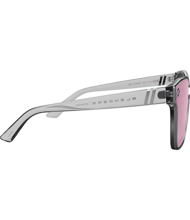 BLENDERS BUTTERTRON FOG SUNGLASSES CRYSTAL GREY w/ ROSE GOLD POLAR LENS