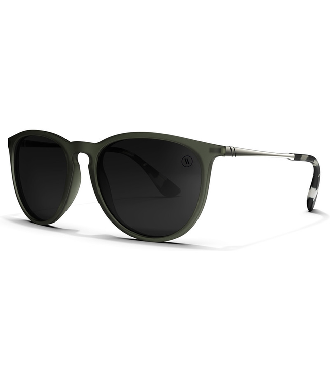 BLENDERS NORTH PARK OLIVE SUNGLASSES MATTE OLIVE w/ SMOKE POLAR LENS