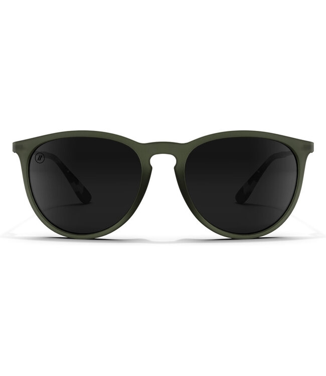 BLENDERS NORTH PARK OLIVE SUNGLASSES MATTE OLIVE w/ SMOKE POLAR LENS