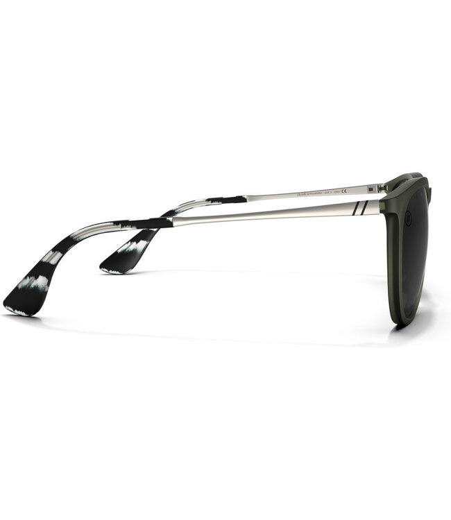 BLENDERS NORTH PARK OLIVE SUNGLASSES MATTE OLIVE w/ SMOKE POLAR LENS