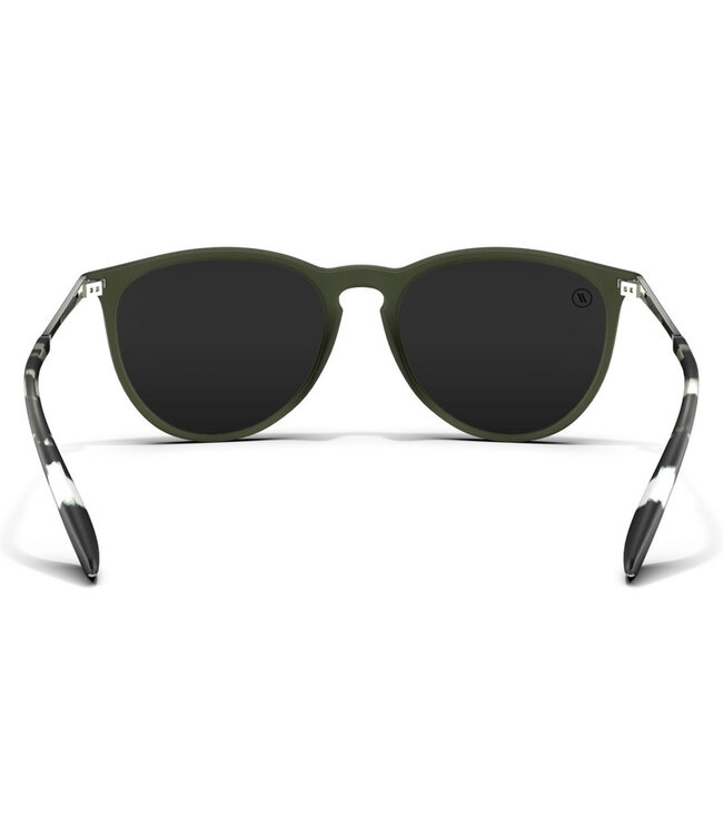 BLENDERS NORTH PARK OLIVE SUNGLASSES MATTE OLIVE w/ SMOKE POLAR LENS
