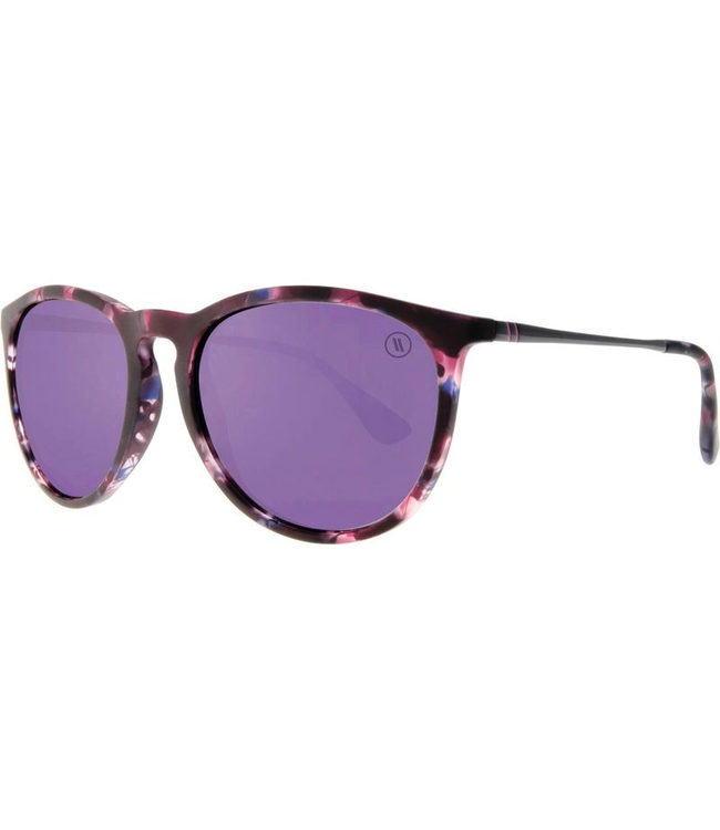 BLENDERS NORTH PARK ROSEMARY BEACH SUNGLASSES MATTE TORT w/ PURPLE POLAR LENS
