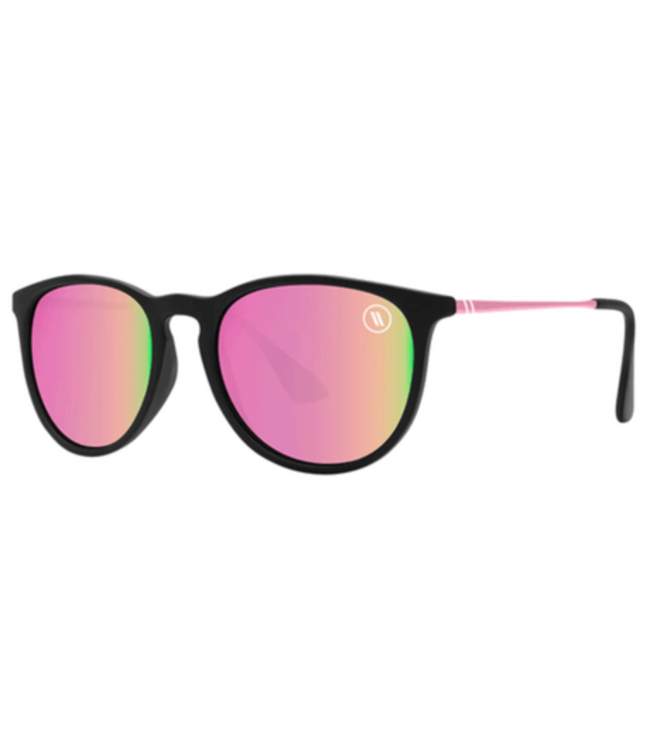 BLENDERS NORTH PARK ROSE THEATER SUNGLASSES MATTE BLACK w/ PINK POLAR LENS