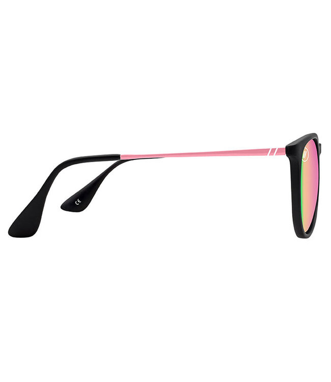 BLENDERS NORTH PARK ROSE THEATER SUNGLASSES MATTE BLACK w/ PINK POLAR LENS