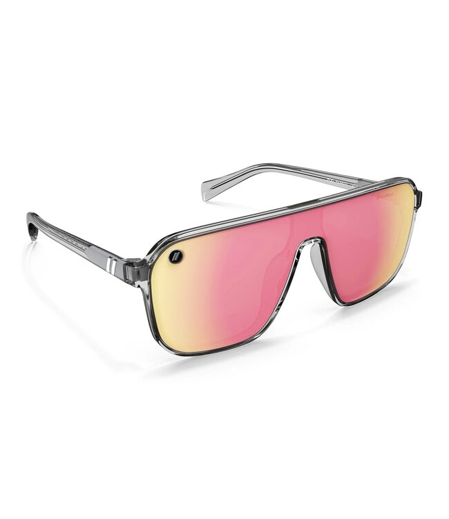 BLENDERS MEISTER X2 FOG SUNGLASSES CRYS GREY w/ PINK POLAR LENS