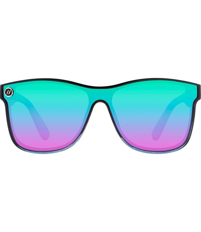 BLENDERS MILLENIA X2 BLACK FOREST SUNGLASSES GLOSS FADE w/ RAINBOW POLAR LENS