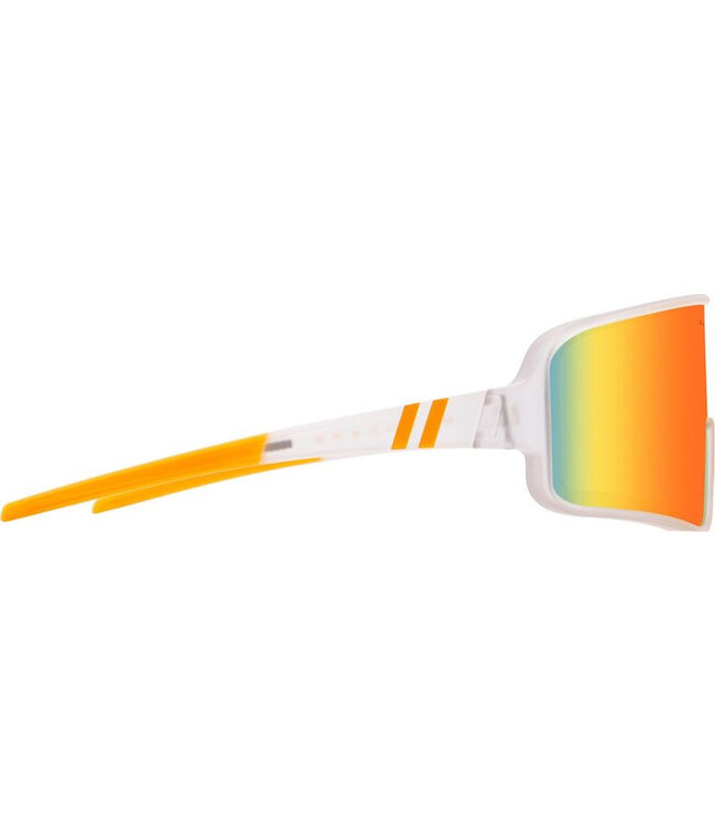 BLENDERS ECLIPSE SATURN CLOUD SUNGLASSES MATTE CLEAR w/ ORANGE POLAR LENS