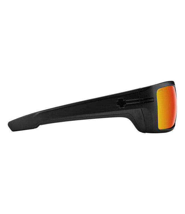 SPY REBAR ANSI RX MATTE BLACK SUNGLASSES w/HPY BRNZ RED MRR