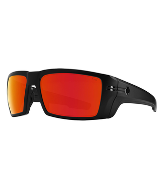 SPY SPY REBAR ANSI RX MATTE BLACK SUNGLASSES w/HPY BRNZ RED MRR
