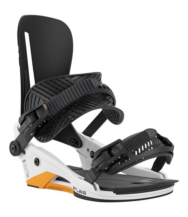 UNION ATLAS SNOWBOARD BINDINGS WHITE/ORANGE 2026