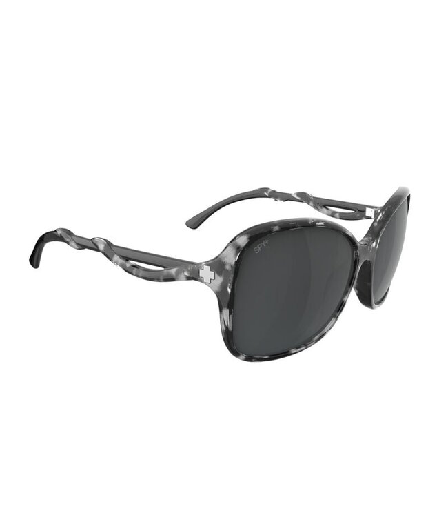SPY FIONA MARBLE TORT BLACK SUNGLASSES w/ HAPPY GRAY