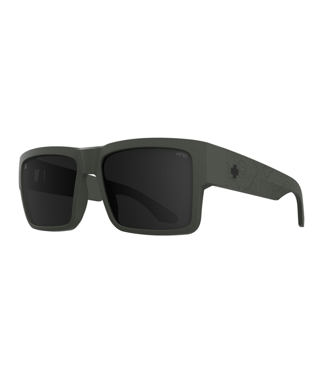 SPY CYRUS MATTE OLIVE SUNGLASSES w/ HAPPY GREY GREEN