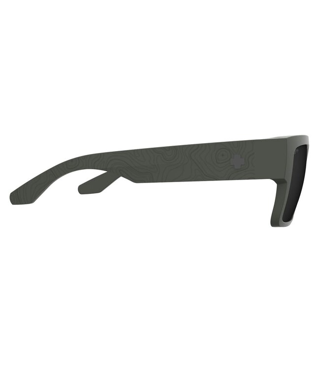 SPY CYRUS MATTE OLIVE SUNGLASSES w/ HAPPY GREY GREEN