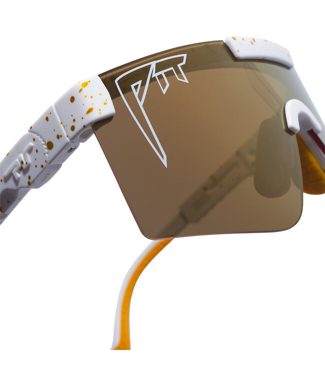 PIT VIPER THE BEL AIR ORIGINAL NARROW SUNGLASSES w/HDPV POLARIZED GOLD