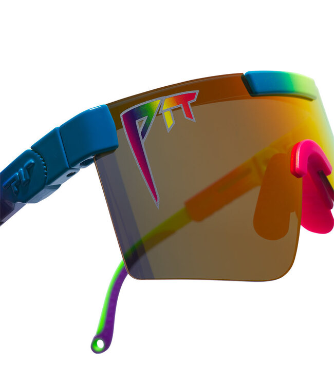 PIT VIPER THE PRIDE ORIGINAL WIDE SUNGLASSES w/HDPV POLARIZED RAINBOW