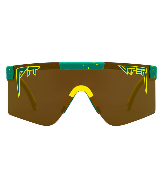 PIT VIPER THE STRAYA ORIGINAL NARROW SUNGLASSES w/HDPV POLARIZED GOLD