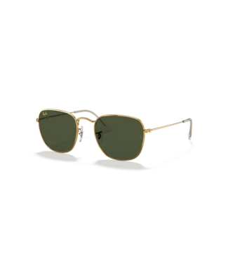 RAY BAN RAY-BAN HEXAGONAL SUNGLASSES GOLD w/ GREEN