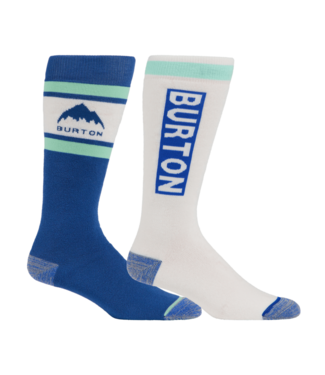 BURTON BURTON WOMENS WEEKEND MIDWEIGHT SOCKS (2 PACK) JAKE BLUE/LIGHT TEAL 2026