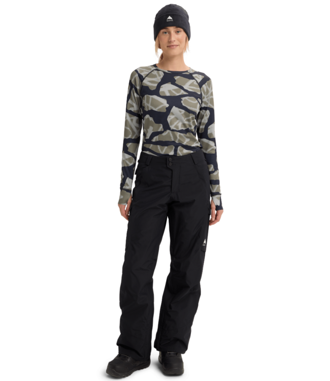 BURTON WOMENS RESERVE 2L INSULATED PANTS SHORT TRUE BLACK 2026