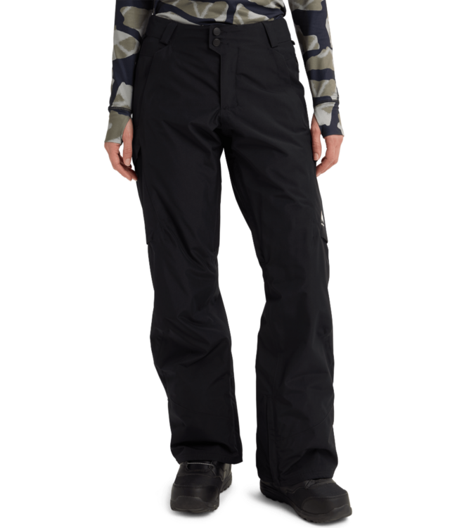 BURTON WOMENS RESERVE 2L INSULATED PANTS SHORT TRUE BLACK 2026