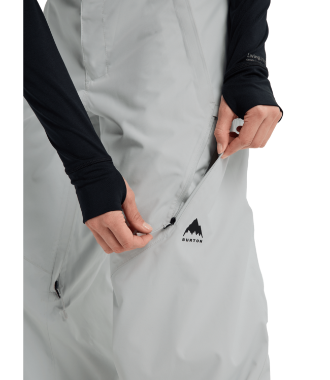 BURTON WOMENS RESERVE 2L RELAXED PANTS GREY CLOUD 2026