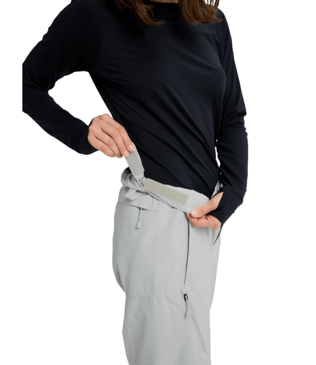 BURTON WOMENS RESERVE 2L RELAXED PANTS GREY CLOUD 2026