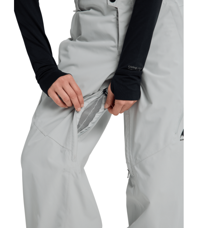 BURTON WOMENS RESERVE 2L RELAXED PANTS GREY CLOUD 2026
