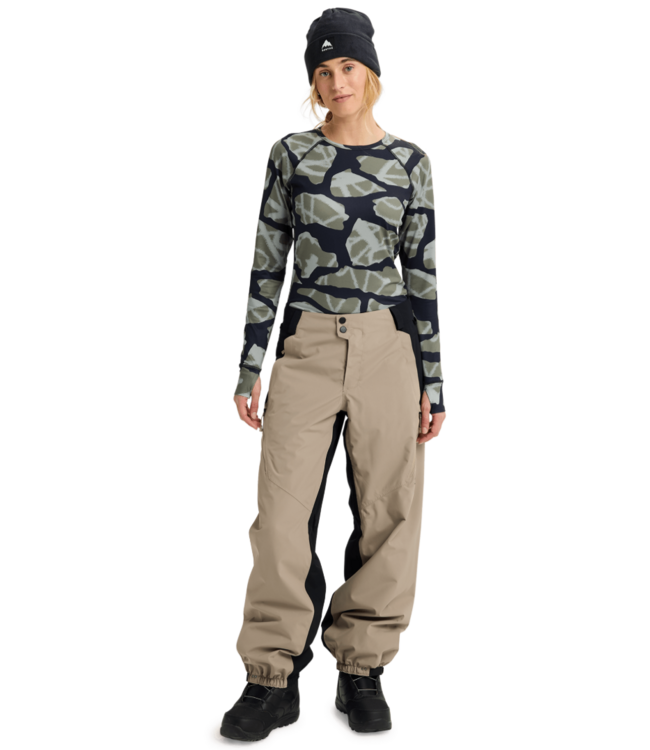 BURTON WOMENS RESERVE 2L RELAXED PANTS SUMMIT TAUPE/TRUE BLACK 2026