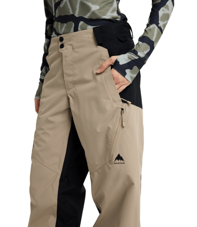 BURTON WOMENS RESERVE 2L RELAXED PANTS SUMMIT TAUPE/TRUE BLACK 2026
