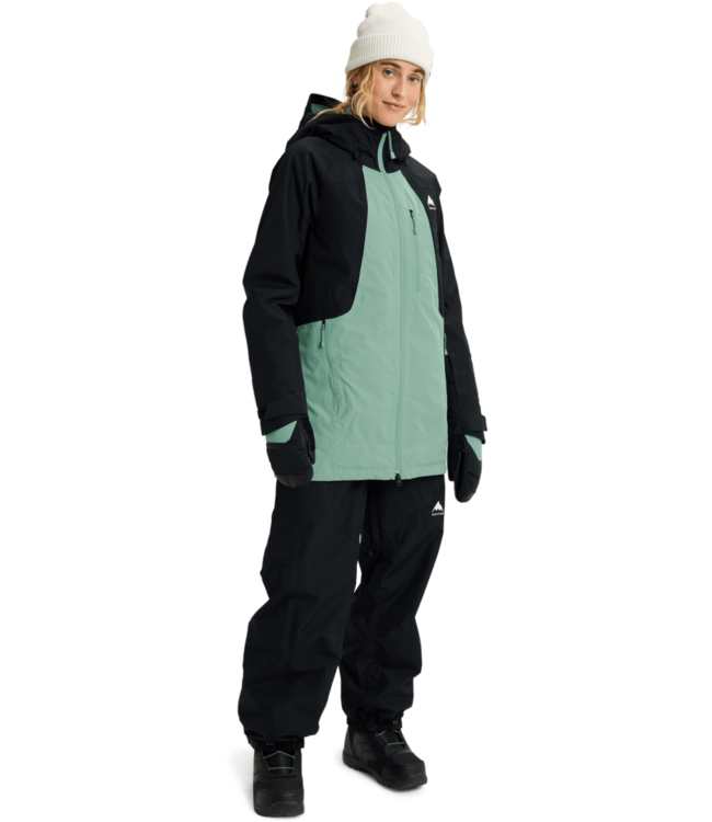 BURTON WOMENS RESERVE 2L INSULATED JACKET TRUE BLACK/SOFT SAGE 2026