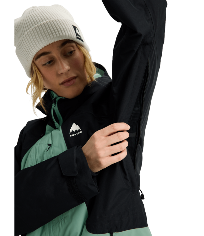 BURTON WOMENS RESERVE 2L INSULATED JACKET TRUE BLACK/SOFT SAGE 2026