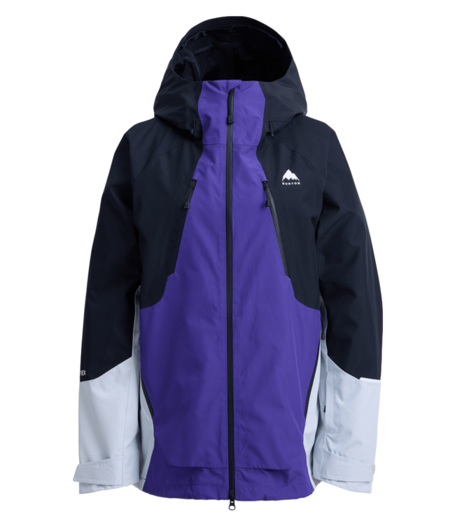 BURTON WOMENS RESERVE GORE-TEX 2L JACKET PRISM VIOLET/TRUE BLACK/GRAY CLOUD 2026