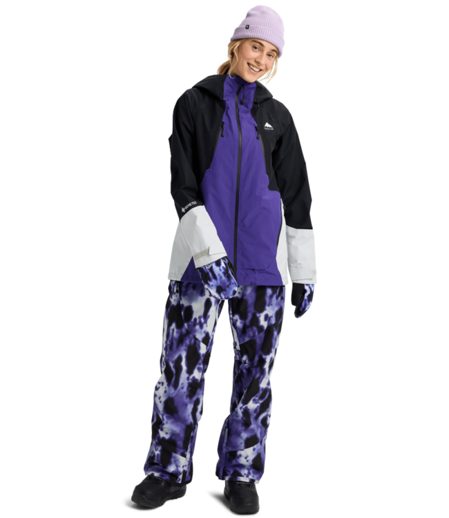 BURTON WOMENS RESERVE GORE-TEX 2L JACKET PRISM VIOLET/TRUE BLACK/GRAY CLOUD 2026