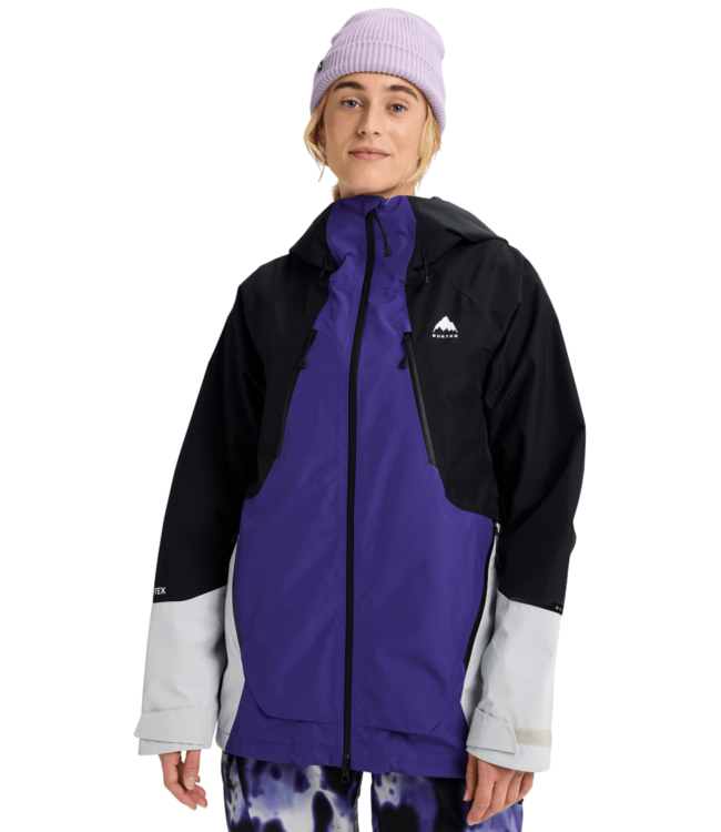 BURTON WOMENS RESERVE GORE-TEX 2L JACKET PRISM VIOLET/TRUE BLACK/GRAY CLOUD 2026
