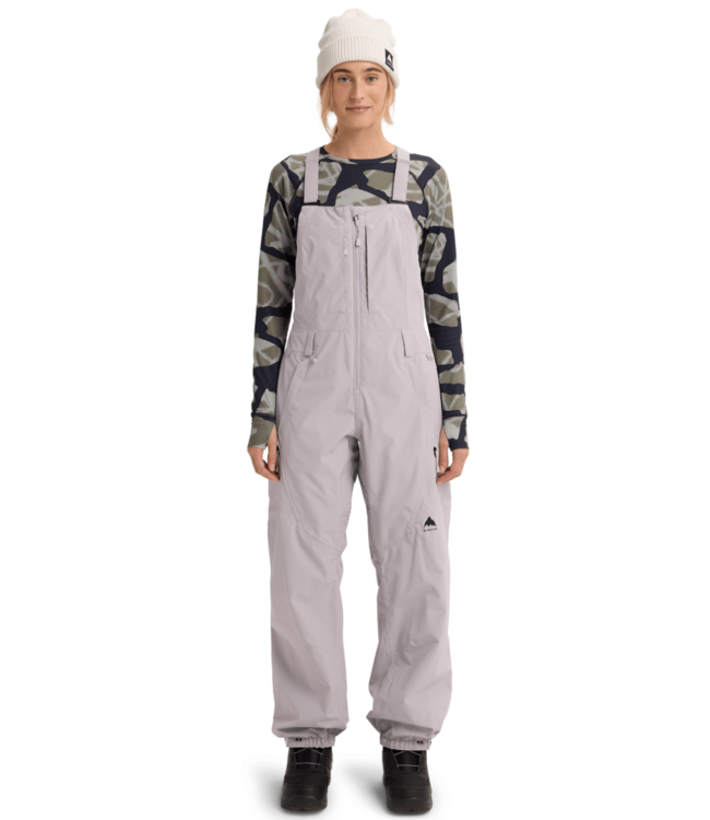 BURTON WOMENS RESERVE 2L BIB PANTS WASH LAVENDER