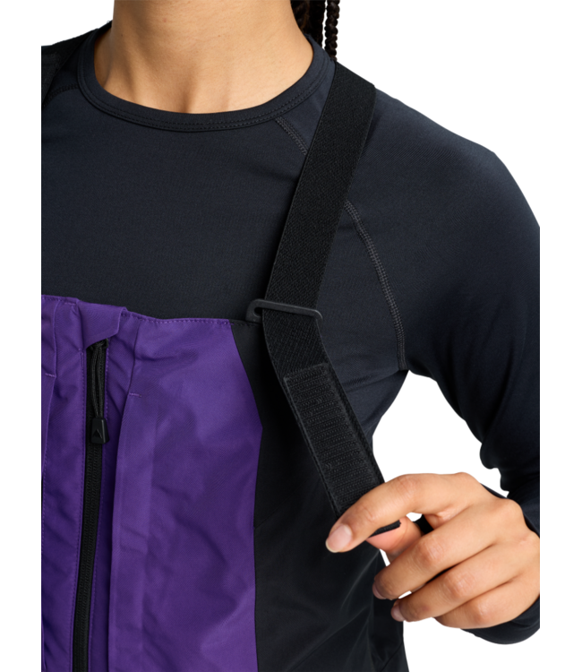 BURTON WOMENS RESERVE GORE-TEX 2L BIBS PRISM VIOLET/TRUE BLACK 2026