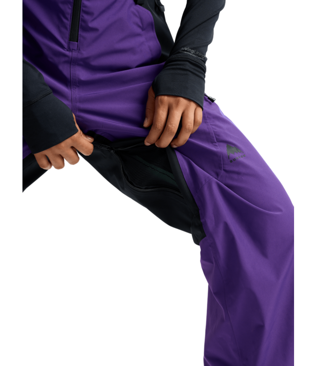 BURTON WOMENS RESERVE GORE-TEX 2L BIBS PRISM VIOLET/TRUE BLACK 2026