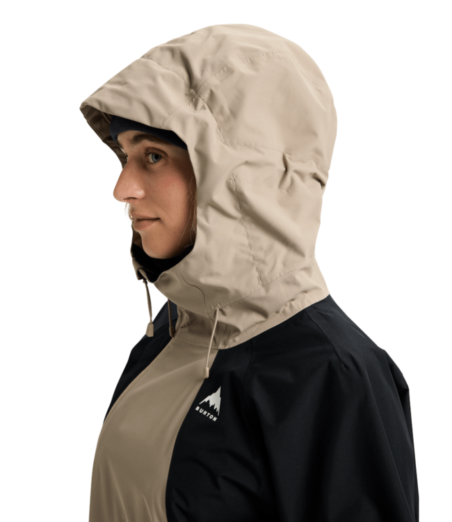 BURTON WOMENS RESERVE 2L RELAXED ANORAK SUMMIT TAUPE/TRUE BLACK 2026