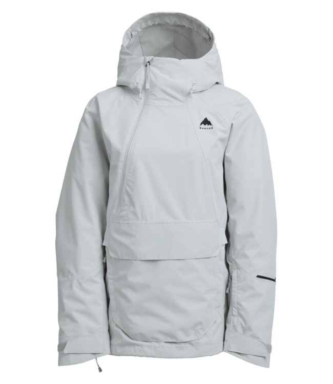 BURTON WOMENS RESERVE 2L RELAXED ANORAK GRAY CLOUD 2026