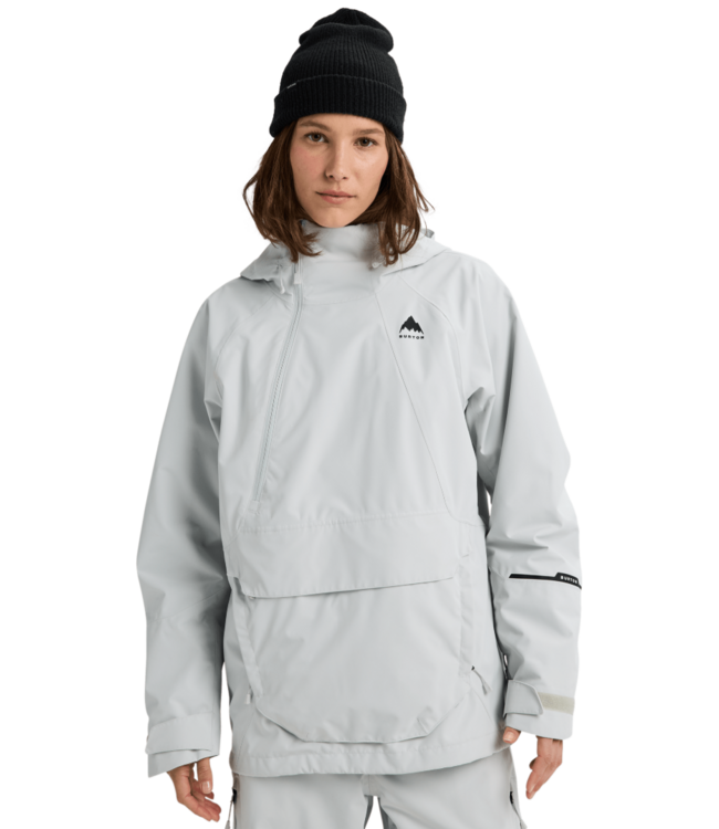 BURTON WOMENS RESERVE 2L RELAXED ANORAK GRAY CLOUD 2026