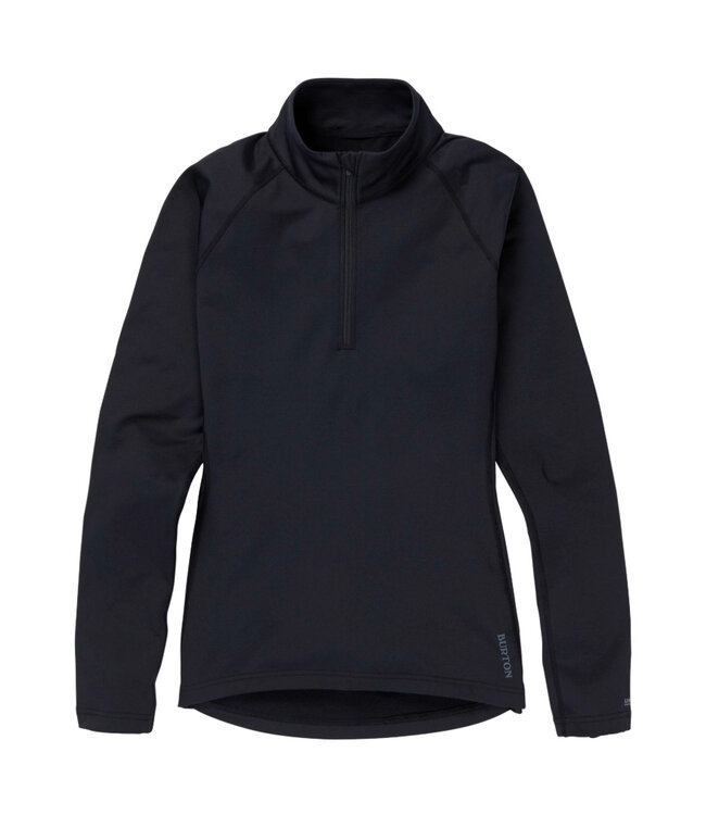 BURTON WOMENS HEAVYWEIGHT X QUARTER ZIP TRUE BLACK 2026