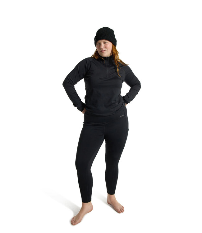 BURTON WOMENS HEAVYWEIGHT X BASE LAYER PANTS TRUE BLACK 2026