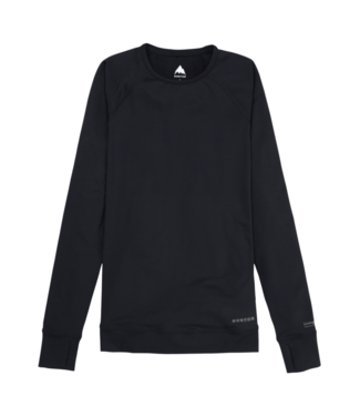 BURTON BURTON WOMENS LIGHTWEIGHT X BASE LAYER CREWNECK TRUE BLACK 2026