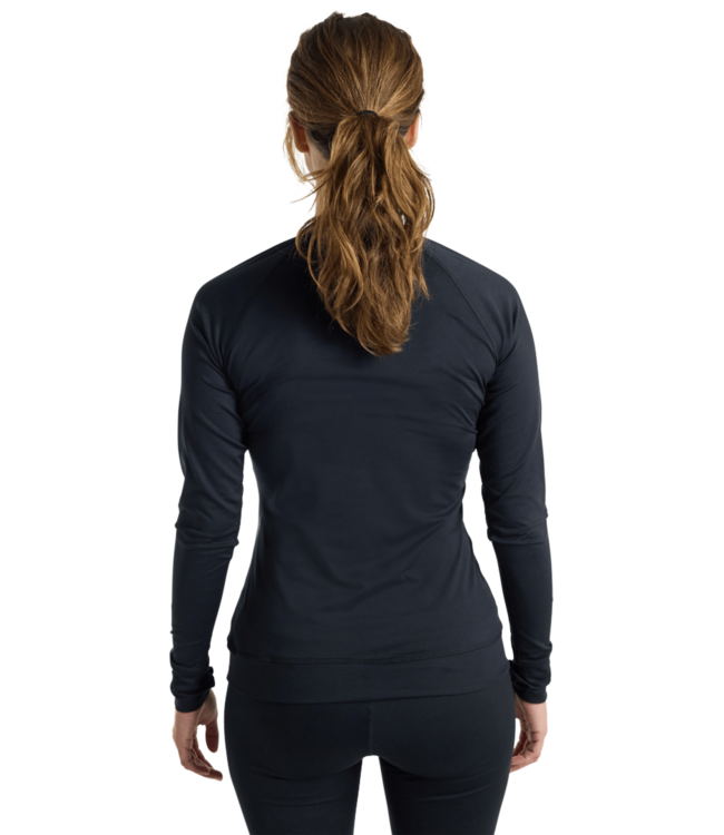 BURTON WOMENS LIGHTWEIGHT X BASE LAYER CREWNECK TRUE BLACK 2026